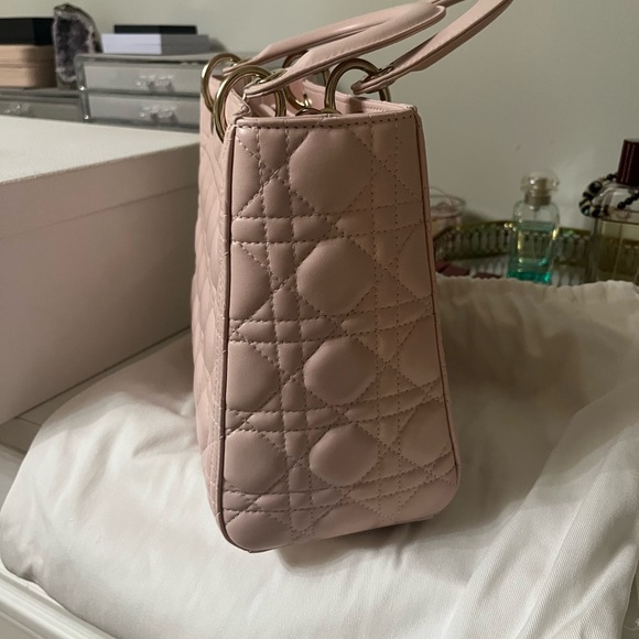 100% AUTH Brand New Lady Dior Lamb skin - Picture 7 of 11